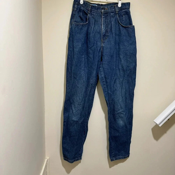 Women’s Vintage 90’s Blue Zone Brand High Waisted Baggy Denim Jeans  No Size Tag - Picture 3 of 16